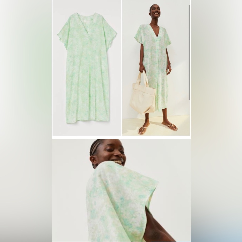 Green Kaftan Dress